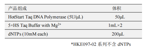 HotStart Taq DNA Polymerase(B) 產品包裝（A包裝）